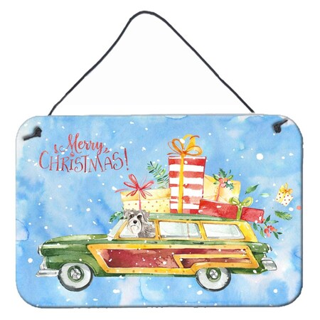 Carolines Treasures Merry Christmas Schnauzer No.2 Wall or Door Hanging Prints CK2419DS812